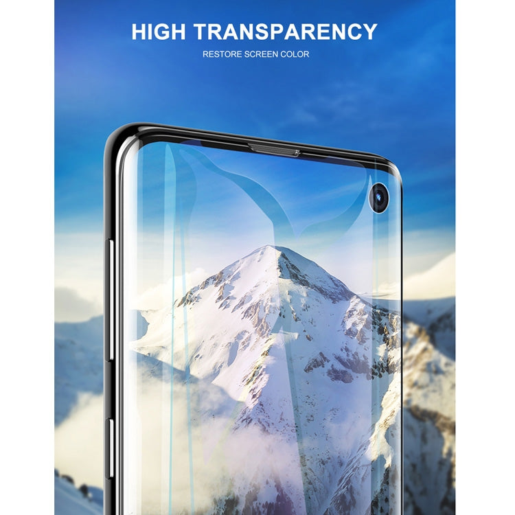 mocolo 0.15mm Full Screen PET Screen Film for Galaxy S10, Support Fingerprint Unlock(Black)