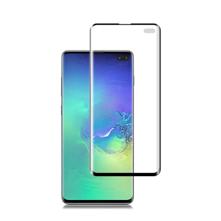 mocolo 0.15mm Full Screen PET Screen Film for Galaxy S10+, Support Fingerprint Unlock(Black)