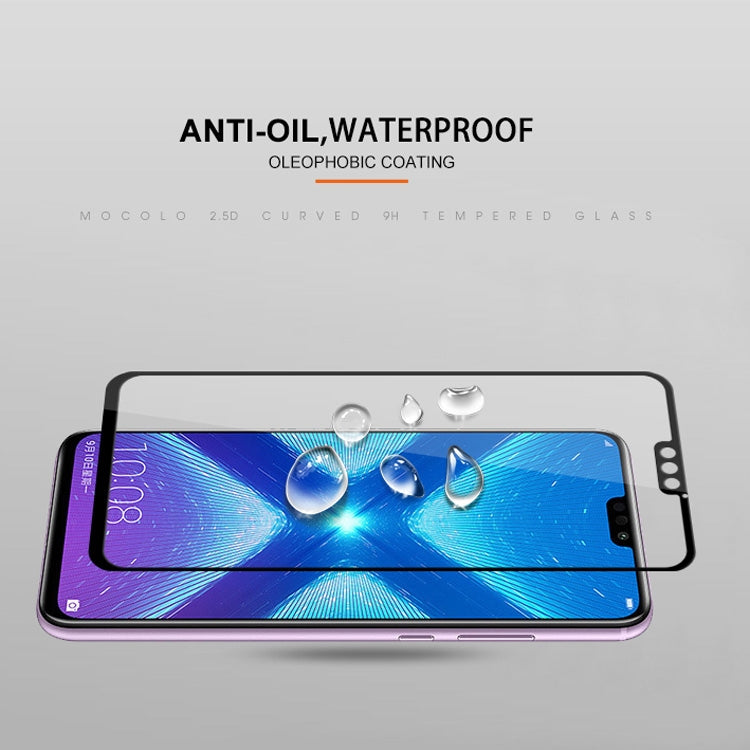 mocolo 0.33mm 9H 2.5D Silk Print Tempered Glass Film for Huawei Honor 8X