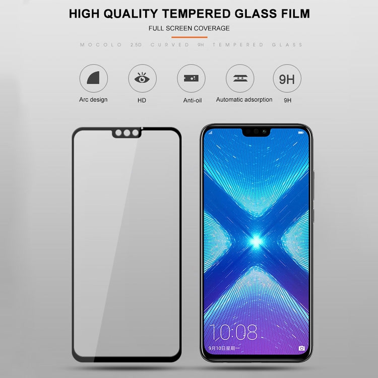 mocolo 0.33mm 9H 2.5D Silk Print Tempered Glass Film for Huawei Honor 8X
