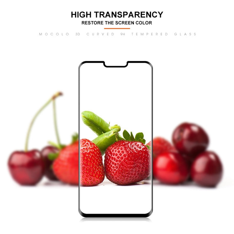 mocolo 0.33mm 9H 3D Curved Full Screen Tempered Glass Film for LG V50 ThinQ 5G (Black)