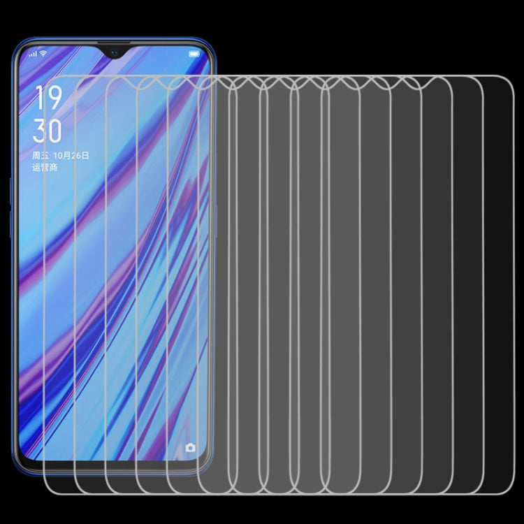 10 PCS For OPPO A5 / A9 (2020) / A56 5G 9H 2.5D Screen Tempered Glass Film