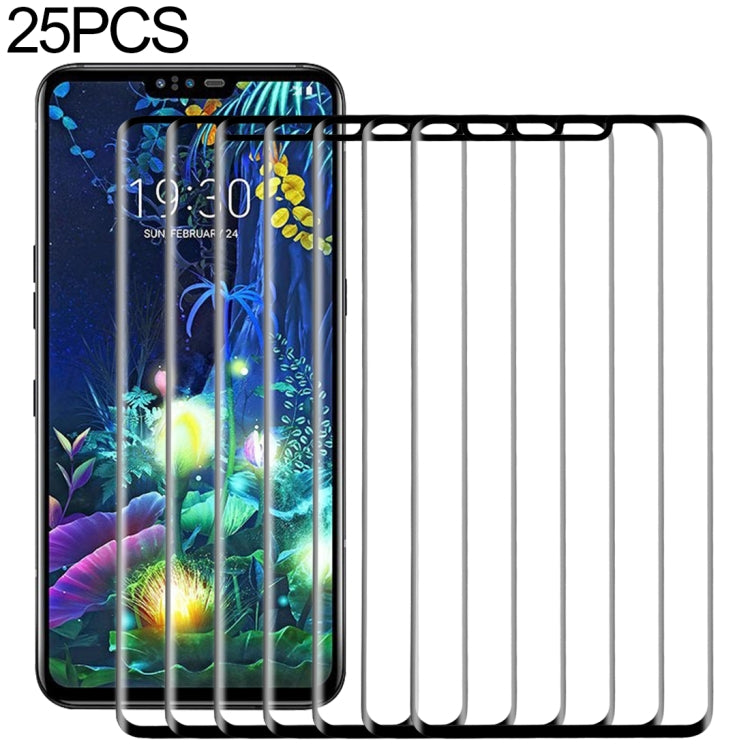 25 PCS 9H 3D Full Screen Tempered Glass Film for LG V50 ThinQ 5G