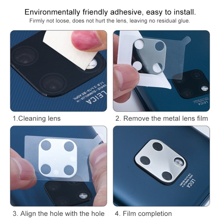 2 PCS 10D Full Coverage Mobile Phone Metal Rear Camera Lens Protection Ring Cover for Huawei Mate 20