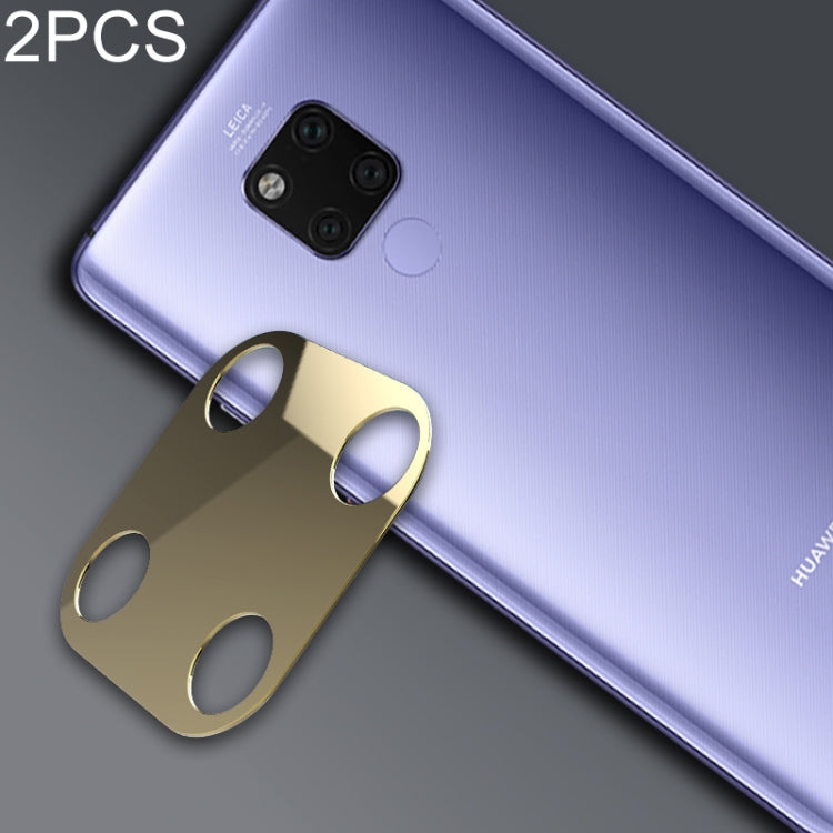 2 PCS 10D Full Coverage Mobile Phone Metal Rear Camera Lens Protection Ring Cover for Huawei Mate 20 X