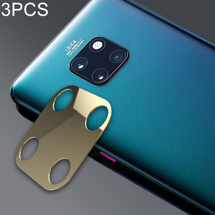 3 PCS 10D Full Coverage Mobile Phone Metal Rear Camera Lens Protection Ring Cover for Huawei Mate 20