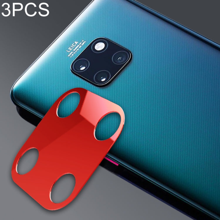 3 PCS 10D Full Coverage Mobile Phone Metal Rear Camera Lens Protection Ring Cover for Huawei Mate 20