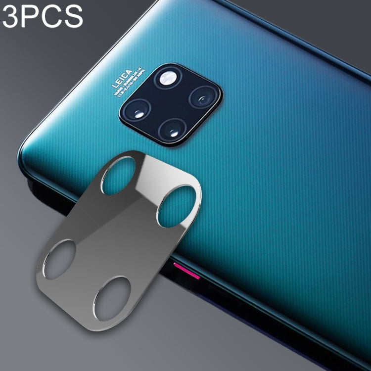 3 PCS 10D Full Coverage Mobile Phone Metal Rear Camera Lens Protection Ring Cover for Huawei Mate 20