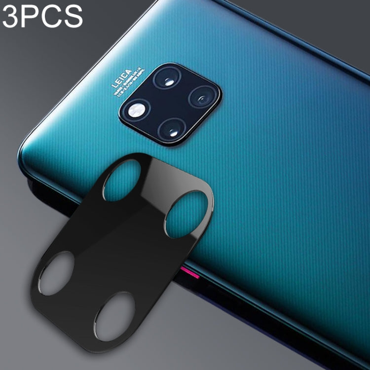 3 PCS 10D Full Coverage Mobile Phone Metal Rear Camera Lens Protection Ring Cover for Huawei Mate 20 Pro