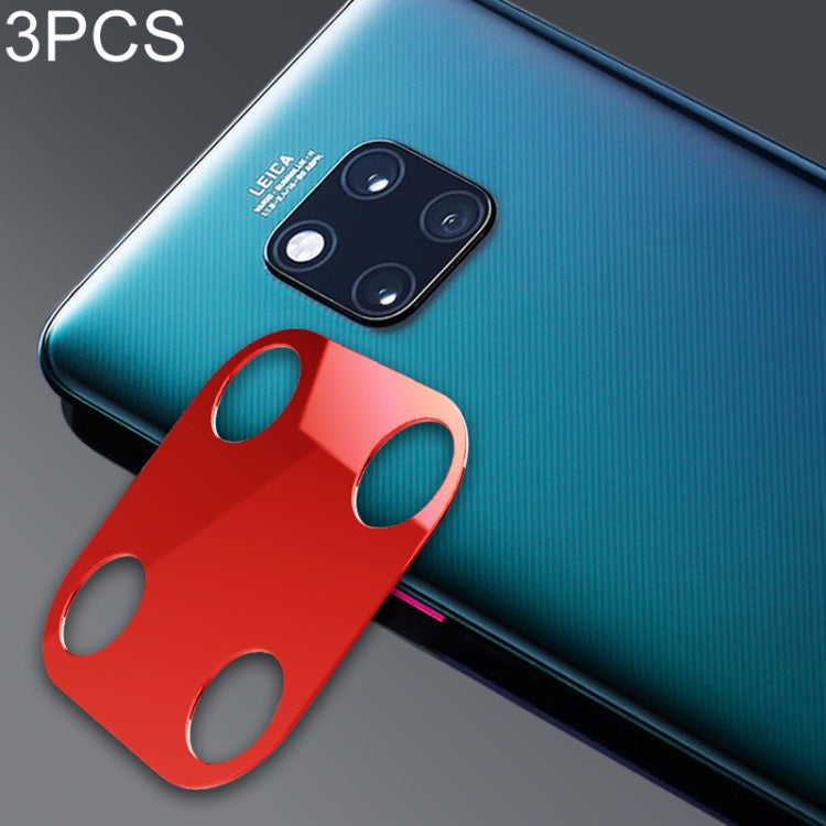 3 PCS 10D Full Coverage Mobile Phone Metal Rear Camera Lens Protection Ring Cover for Huawei Mate 20 Pro