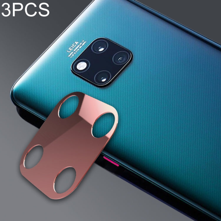3 PCS 10D Full Coverage Mobile Phone Metal Rear Camera Lens Protection Ring Cover for Huawei Mate 20 Pro