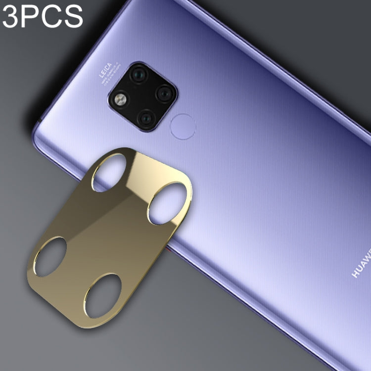 3 PCS 10D Full Coverage Mobile Phone Metal Rear Camera Lens Protection Ring Cover for Huawei Mate 20 X