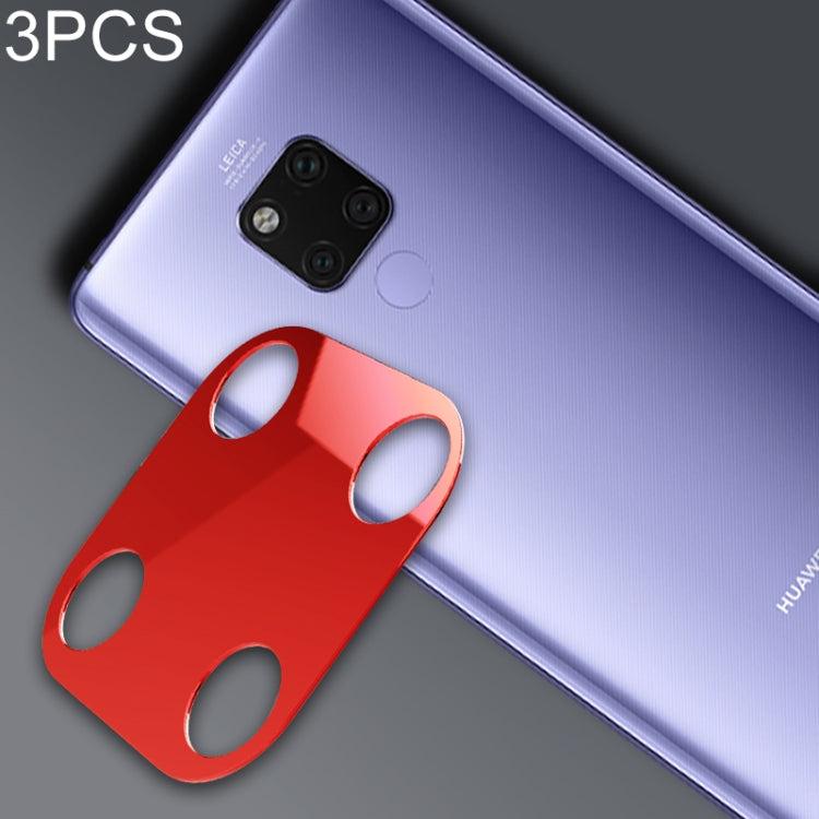 3 PCS 10D Full Coverage Mobile Phone Metal Rear Camera Lens Protection Ring Cover for Huawei Mate 20 X