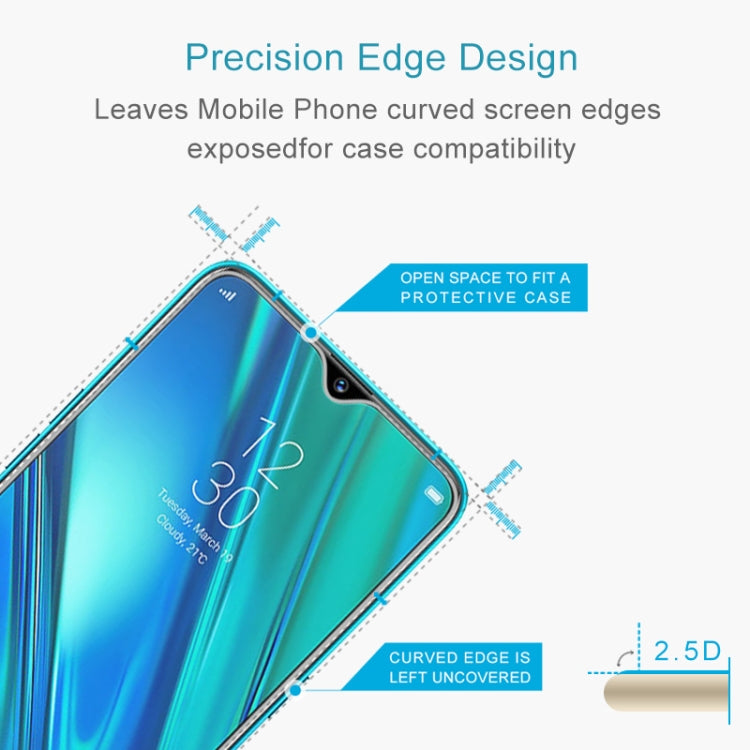 50 PCS For OPPO Realme 5 Pro 9H 2.5D Screen Tempered Glass Film