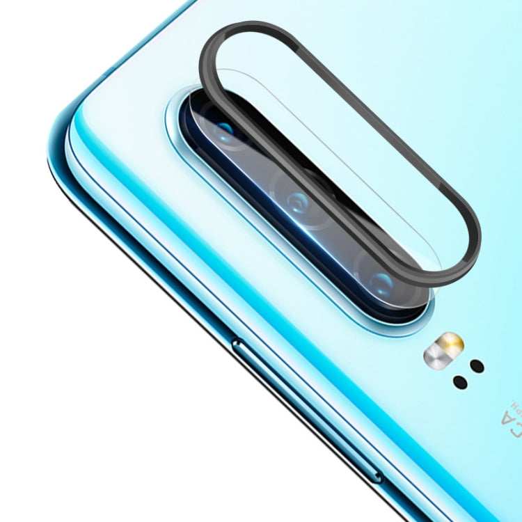 Scratchproof Mobile Phone Metal Rear Camera Lens Ring + Rear Camera Lens Protective Film Set for Huawei P30