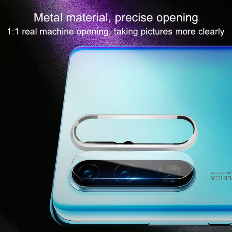 Scratchproof Mobile Phone Metal Rear Camera Lens Ring + Rear Camera Lens Protective Film Set for Huawei P30