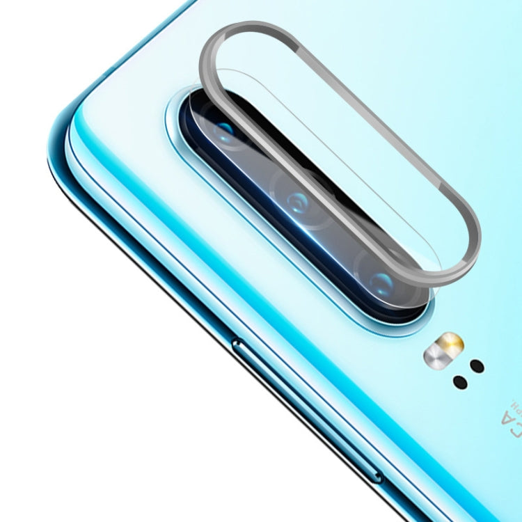 Scratchproof Mobile Phone Metal Rear Camera Lens Ring + Rear Camera Lens Protective Film Set for Huawei P30