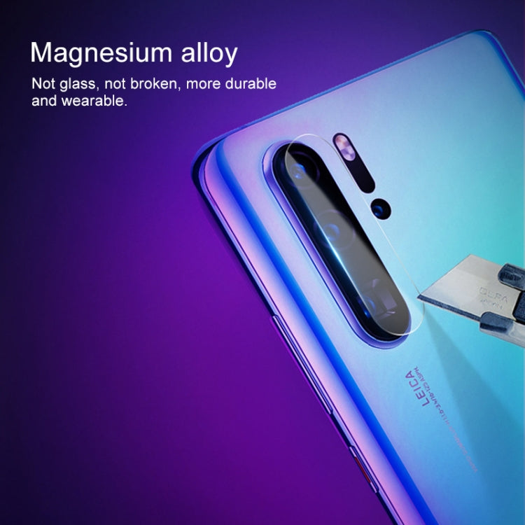 Scratchproof Mobile Phone Metal Rear Camera Lens Ring + Rear Camera Lens Protective Film Set for Huawei P30
