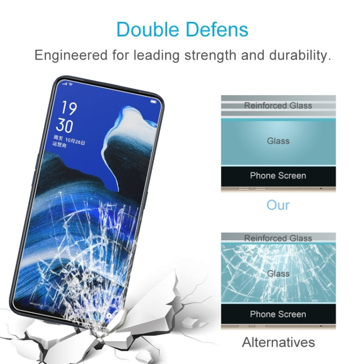 50 PCS For OPPO Reno2 Z 9H 2.5D Screen Tempered Glass Film