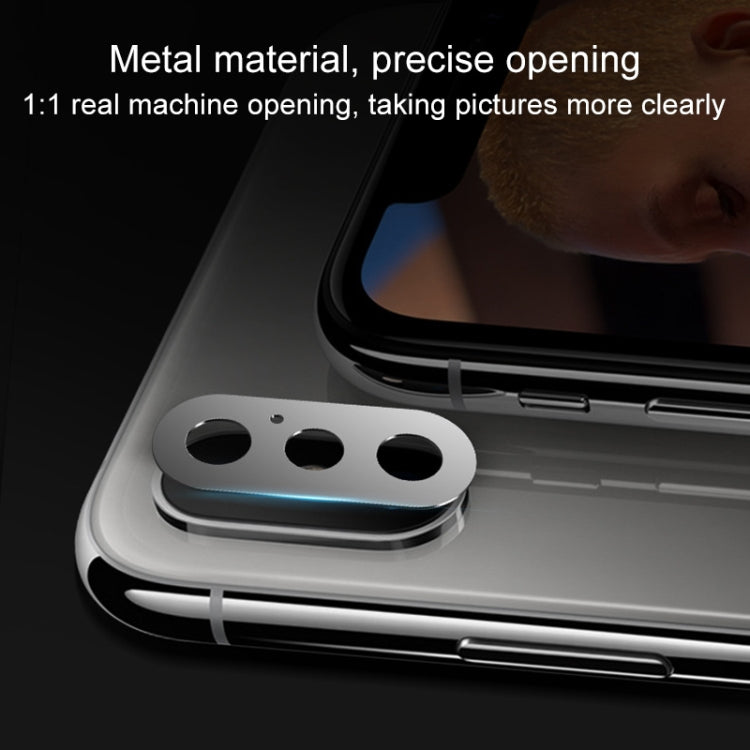10D Full Coverage Mobile Phone Metal Rear Camera Lens Protection Cover for iPhone XS Max / XS / X