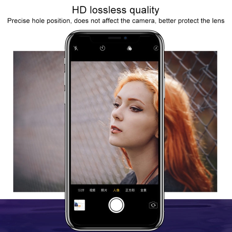 10D Full Coverage Mobile Phone Metal Rear Camera Lens Protection Cover for iPhone XS Max / XS / X