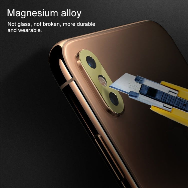2 PCS 10D Full Coverage Mobile Phone Metal Rear Camera Lens Protection Cover for iPhone XS Max / XS / X