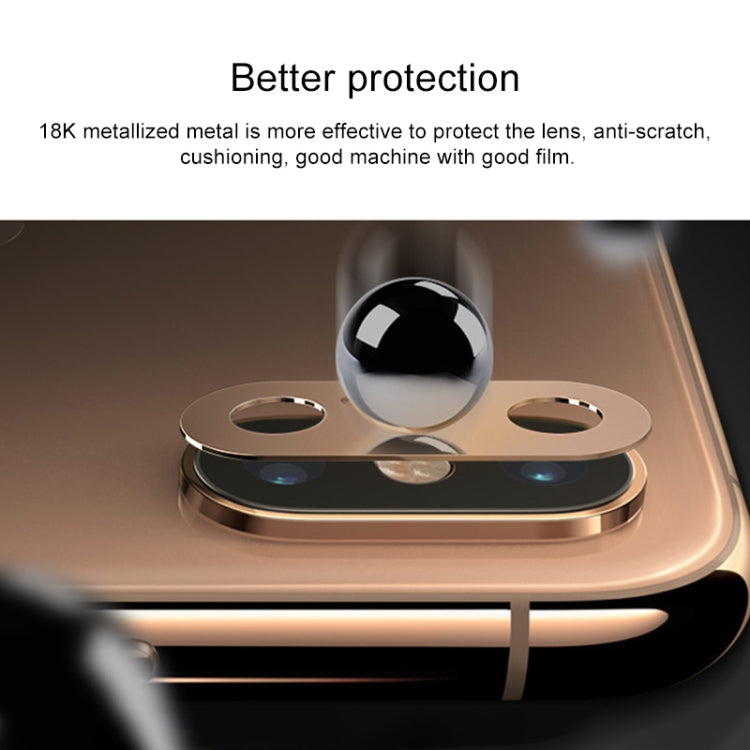 2 PCS 10D Full Coverage Mobile Phone Metal Rear Camera Lens Protection Cover for iPhone XS Max / XS / X