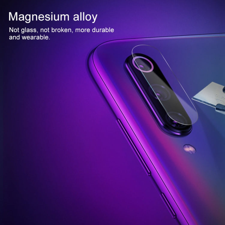 Scratchproof Mobile Phone Metal Rear Camera Lens Ring + Rear Camera Lens Tempered Protective Film Set for Xiaomi Redmi Note 7