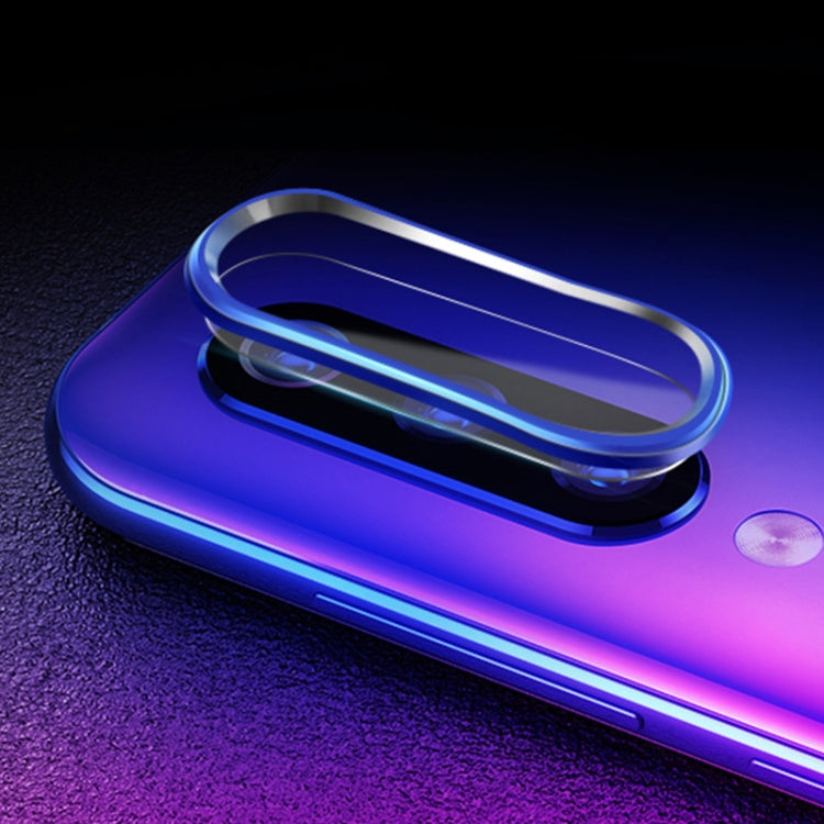 Scratchproof Mobile Phone Metal Rear Camera Lens Ring + Rear Camera Lens Tempered Protective Film Set for Xiaomi Redmi Note 7