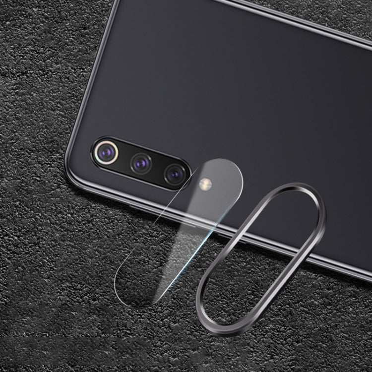 Scratchproof Mobile Phone Metal Rear Camera Lens Ring + Rear Camera Lens Tempered Protective Film Set for Xiaomi Mi 9