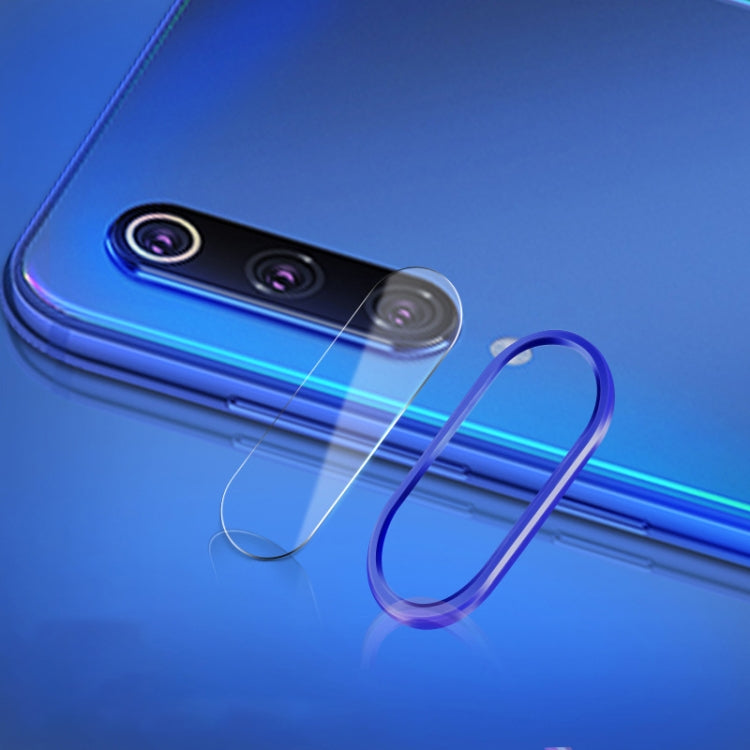 Scratchproof Mobile Phone Metal Rear Camera Lens Ring + Rear Camera Lens Tempered Protective Film Set for Xiaomi Mi 9