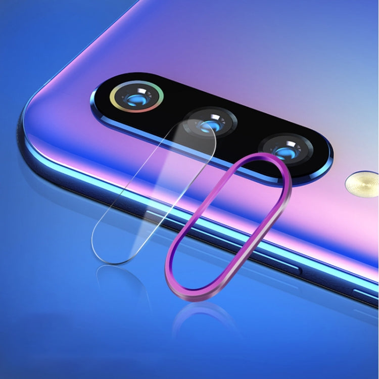 Scratchproof Mobile Phone Metal Rear Camera Lens Ring + Rear Camera Lens Tempered Protective Film Set for Xiaomi Mi 9