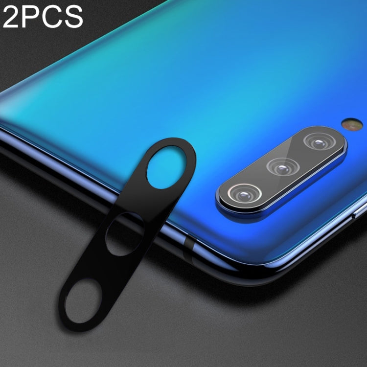 2 PCS 10D Full Coverage Mobile Phone Metal Rear Camera Lens Protection Ring Cover for Xiaomi Mi 9 SE