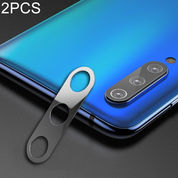 2 PCS 10D Full Coverage Mobile Phone Metal Rear Camera Lens Protection Ring Cover for Xiaomi Mi 9 SE