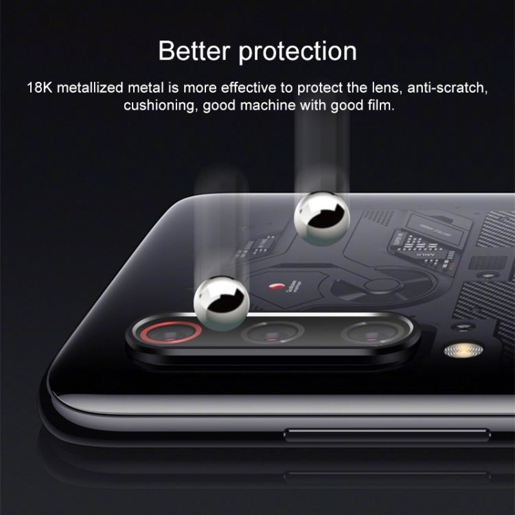 3 PCS 10D Full Coverage Mobile Phone Metal Rear Camera Lens Protection Ring Cover for Xiaomi Mi 9