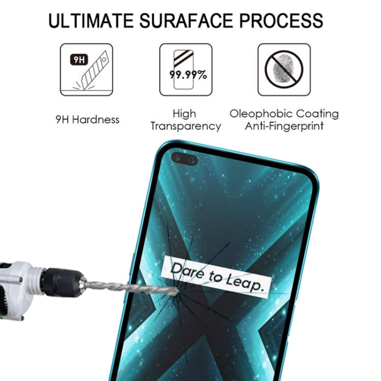 For OPPO Realme X3 25 PCS Full Glue Full Screen Tempered Glass Film