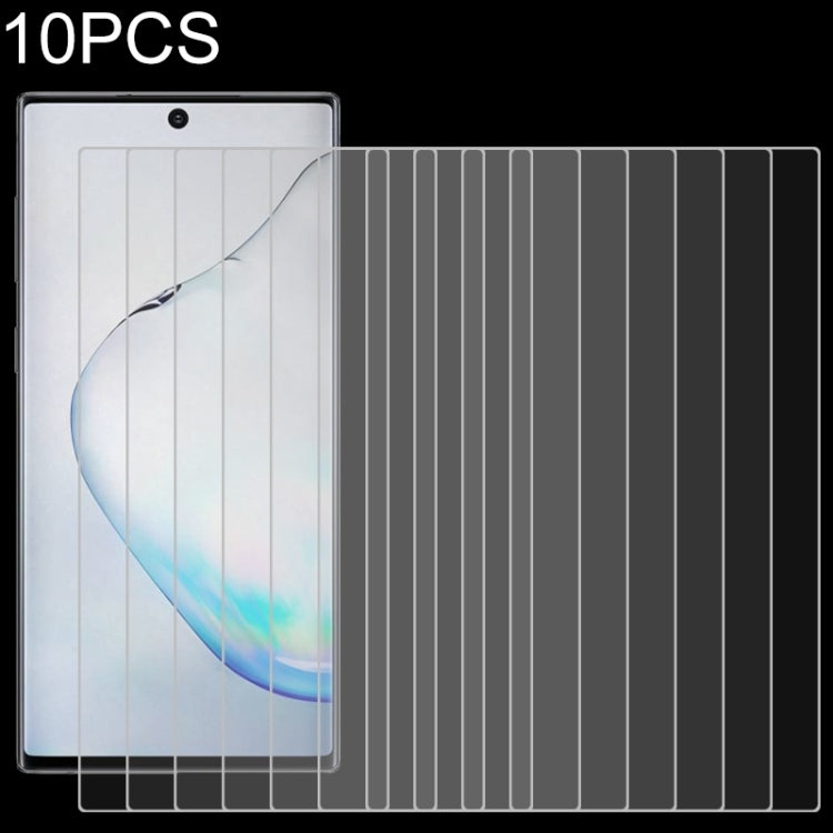 10 PCS For Galaxy Note 10 9H 2.5D Screen Tempered Glass Film