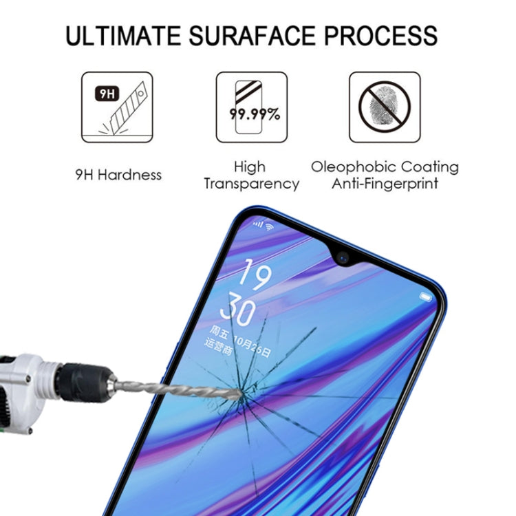 25 PCS For OPPO A5 / A9 (2020) / A56 5G Full Glue Full Cover Screen Protector Tempered Glass Film