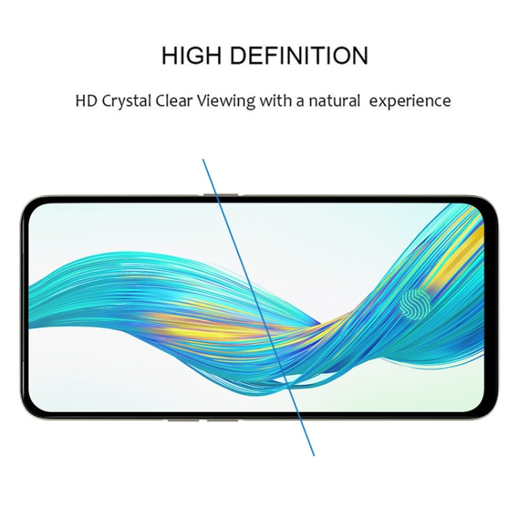 For OPPO Realme XT Full Glue Full Cover Screen Protector Tempered Glass Film