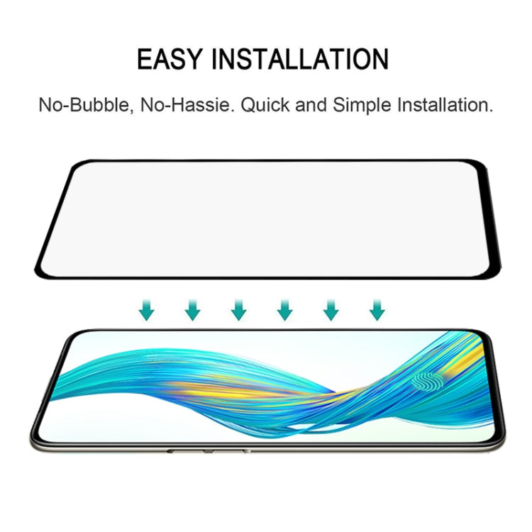 For OPPO Realme XT Full Glue Full Cover Screen Protector Tempered Glass Film