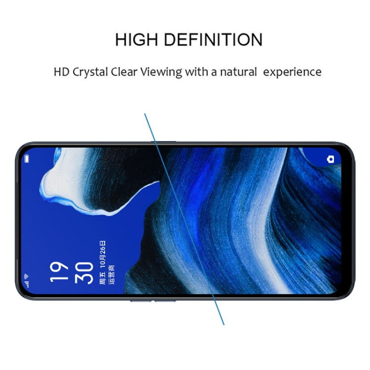 25 PCS For OPPO Reno2 / Z Full Glue Full Cover Screen Protector Tempered Glass Film