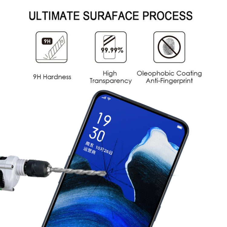 25 PCS For OPPO Reno2 / Z Full Glue Full Cover Screen Protector Tempered Glass Film