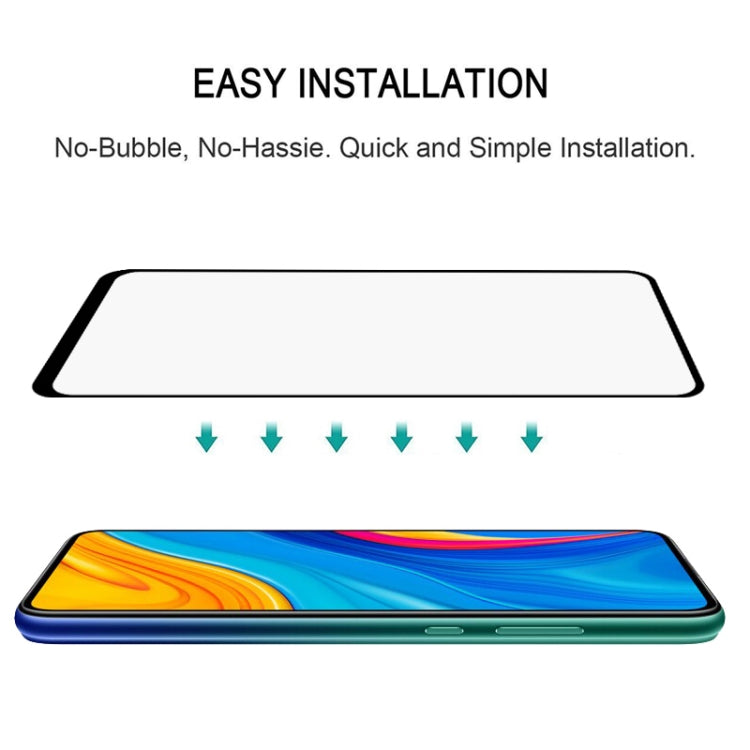25 PCS For Huawei Enjoy 10s Full Glue Full Cover Screen Protector Tempered Glass Film