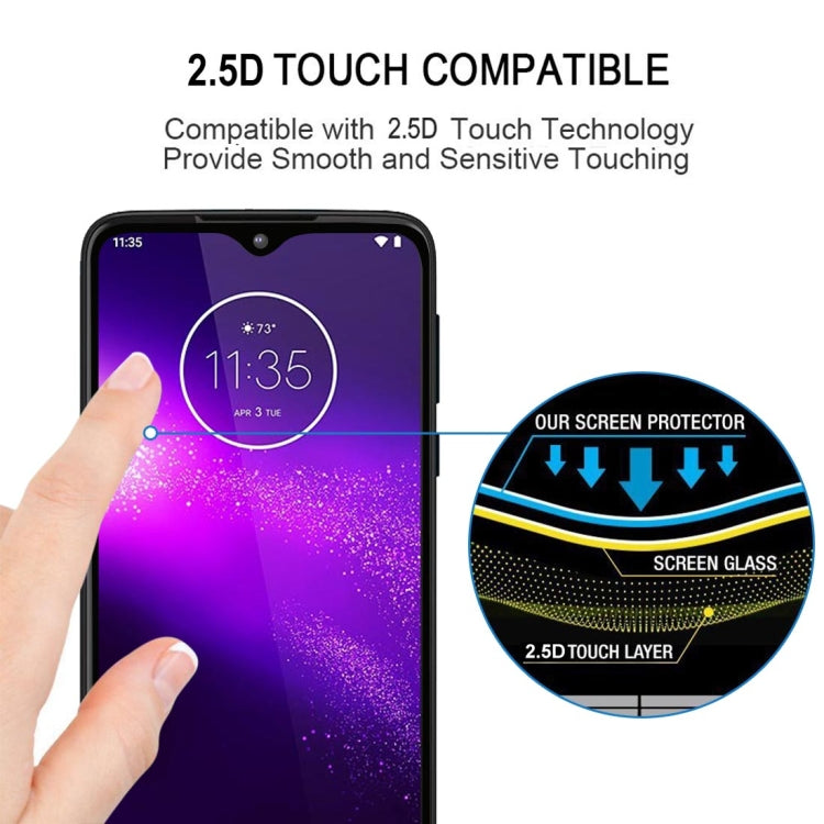 For Motorola One Macro Full Glue Full Screen Tempered Glass Film