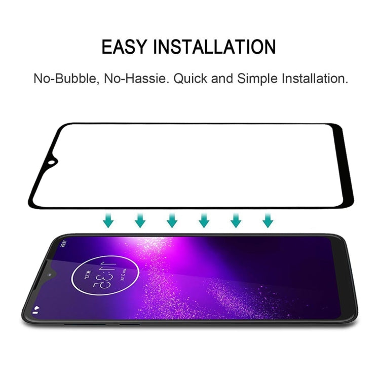 For Motorola One Macro Full Glue Full Screen Tempered Glass Film