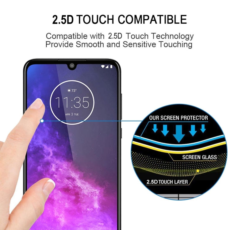For Motorola One Zoom Full Glue Full Screen Tempered Glass Film