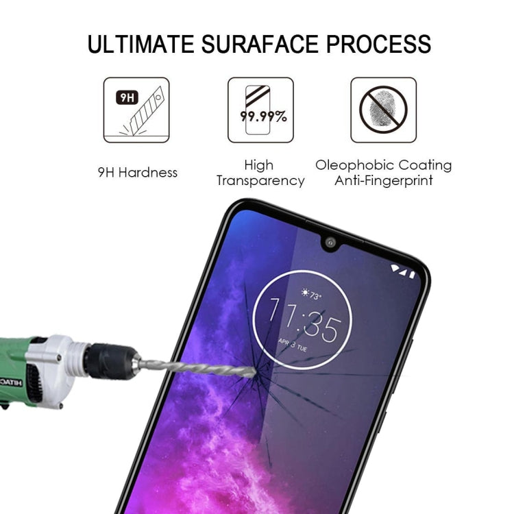 For Motorola One Zoom 25 PCS Full Glue Full Screen Tempered Glass Film