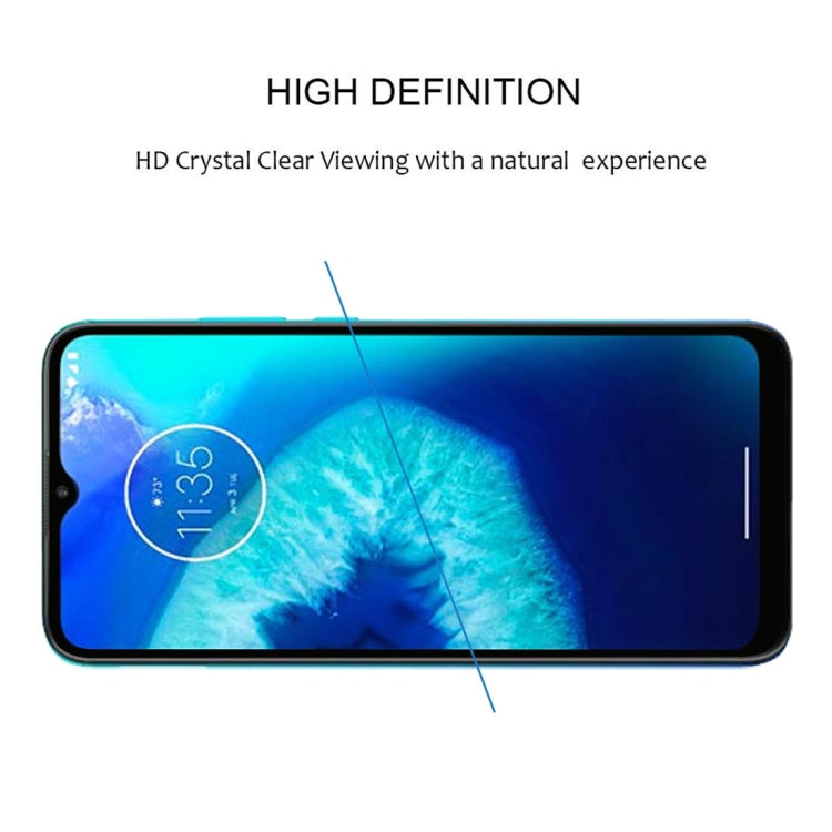 For Motorola Moto G8 Power Lite Full Glue Full Screen Tempered Glass Film