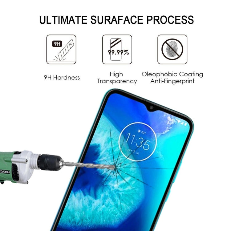 For Motorola Moto G8 Power Lite 25 PCS Full Glue Full Screen Tempered Glass Film
