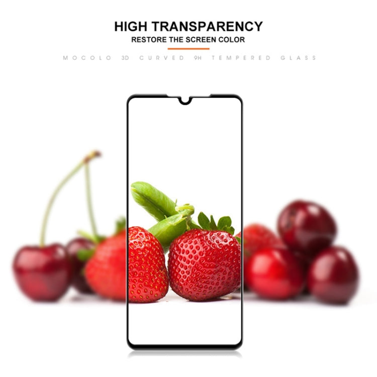 mocolo 0.33mm 9H 3D Full Glue Curved Full Screen Tempered Glass Film for Huawei P30 (Black)